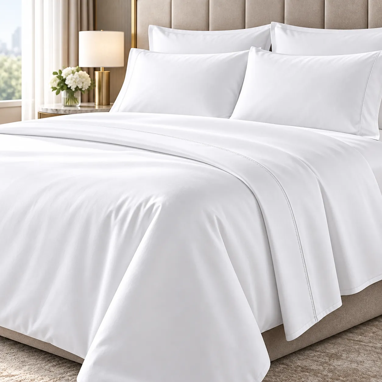 סדין זוגי כותנה במידה 280×300 ס"מ - Welspun – תמונה 2