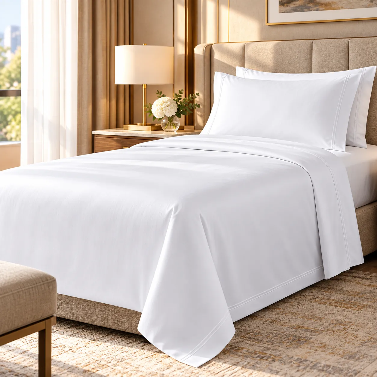 סדין יחיד כותנה 190×280 ס"מ - Welspun – תמונה 3
